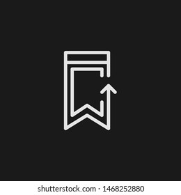 Outline upload vector icon. Upload illustration for web, mobile apps, design. Upload vector symbol.
