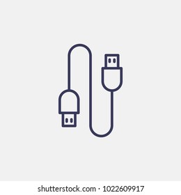 Outline usb icon illustration vector symbol