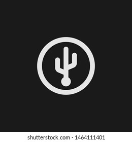 Outline usb vector icon. Usb illustration for web, mobile apps, design. Usb vector symbol.