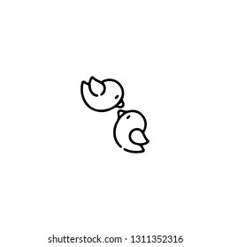 Outline Valentines day icons. Line love pictogram. Amour symbol. Vector illustration. Valentines day signs and love symbols