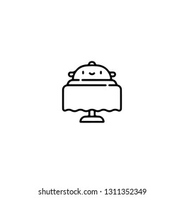 Outline Valentines day icons. Line love pictogram. Amour symbol. Vector illustration. Valentines day signs and love symbols