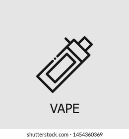 Outline vape vector icon. Vape illustration for web, mobile apps, design. Vape vector symbol.