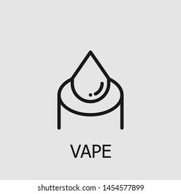 Outline vape vector icon. Vape illustration for web, mobile apps, design. Vape vector symbol.