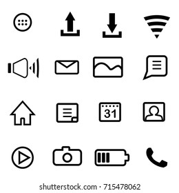 outline vecrtor icon for mobile