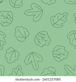 Outline Vector Bushes Pattern Repeat Seamless for Wallpaper Background Cover Packaging