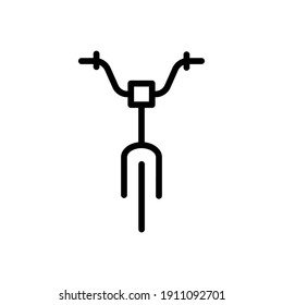 Outline Vector Icon Bike Isolated On A White Background. Bike Icon Sign