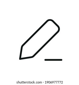 Outline Vector Icon Edit Register Subscription Subscribe