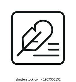 Outline Vector Icon Edit Register Subscription Subscribe