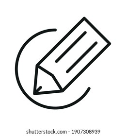 Outline Vector Icon Edit Register Subscription Subscribe