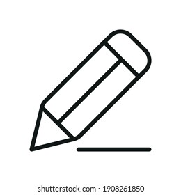 Outline Vector Icon Edit Register Subscription Subscribe