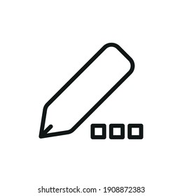 Outline Vector Icon Edit Register Subscription Subscribe