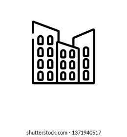 outline   vector icon. isolated black simple line element illustration from construction concept. editable vector stroke  icon on white