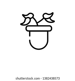 outline   vector icon. isolated black simple line element illustration from  concept. editable vector stroke icon on white