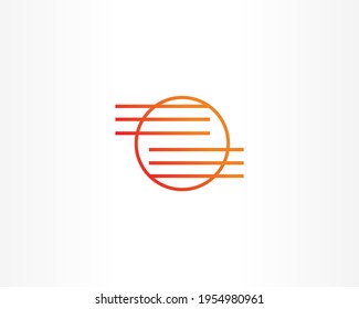 outline vector icon logo design template