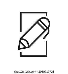 Outline Vector Icon Register Related