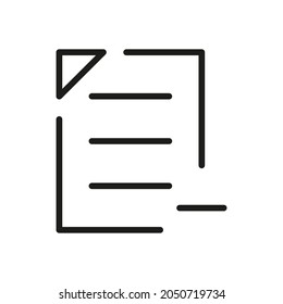 Outline Vector Icon Register Related