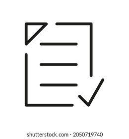 Outline Vector Icon Register Related