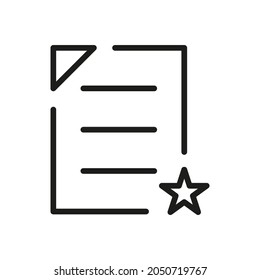 Outline Vector Icon Register Related