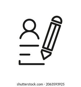 Outline Vector Icon Related Edit, Register, Subscription, Subscribe, Document