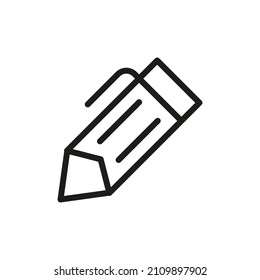 Outline Vector Icon Related Edit Isolated On White Background. Custom Symbol For Your Website, Logo, App, User Interface.