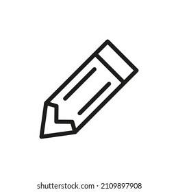 Outline Vector Icon Related Edit Isolated On White Background. Custom Symbol For Your Website, Logo, App, User Interface.