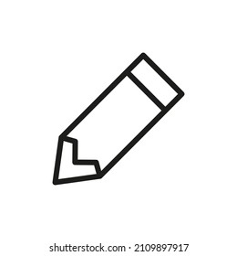 Outline Vector Icon Related Edit Isolated On White Background. Custom Symbol For Your Website, Logo, App, User Interface.