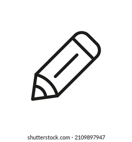 Outline Vector Icon Related Edit Isolated On White Background. Custom Symbol For Your Website, Logo, App, User Interface.