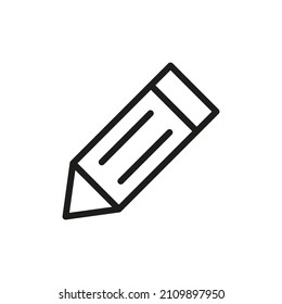 Outline Vector Icon Related Edit Isolated On White Background. Custom Symbol For Your Website, Logo, App, User Interface.