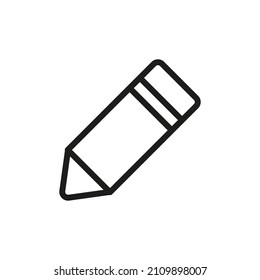 Outline Vector Icon Related Edit Isolated On White Background. Custom Symbol For Your Website, Logo, App, User Interface.