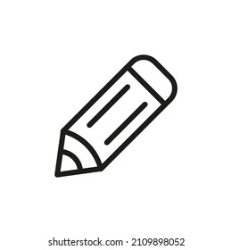Outline Vector Icon Related Edit Isolated On White Background. Custom Symbol For Your Website, Logo, App, User Interface.