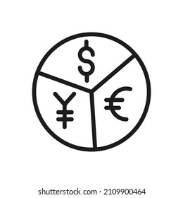 Outline Vector Icon Related Graph Isolated On White Background. Custom Symbol For Your Website, Logo, App, User Interface.