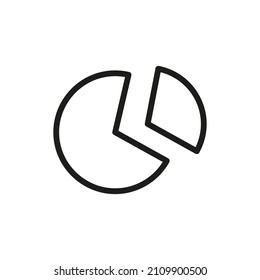 Outline Vector Icon Related Graph Isolated On White Background. Custom Symbol For Your Website, Logo, App, User Interface.