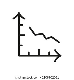 Gráfico Relacionado Con El Icono Del Vector De Esquema Aislado En Fondo Blanco. Símbolo personalizado para su sitio web, logotipo, aplicación, interfaz de usuario.