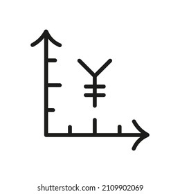 Gráfico Relacionado Con El Icono Del Vector De Esquema Aislado En Fondo Blanco. Símbolo personalizado para su sitio web, logotipo, aplicación, interfaz de usuario.
