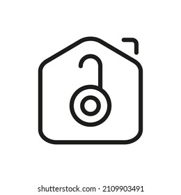 Outline Vector Icon Related Home Isolated On White Background. Custom Symbol For Your Website, Logo, App, User Interface.