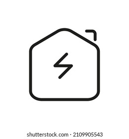 Outline Vector Icon Related Home Isolated On White Background. Custom Symbol For Your Website, Logo, App, User Interface