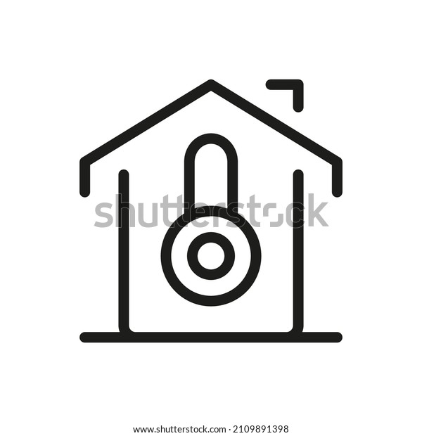 Outline Vector Icon Related Home Isolated Stock Vector (Royalty Free