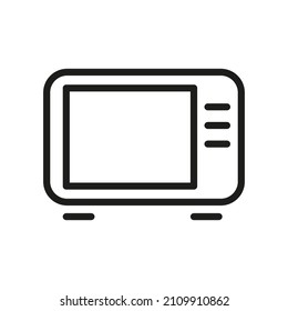 Outline Vector Icon Related TV Isolated On White Background. Custom Symbol For Your Website, Logo, App, User Interface.