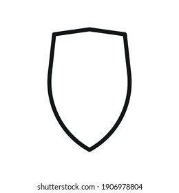 Outline Vector Icon Shield, Protect, Defense 