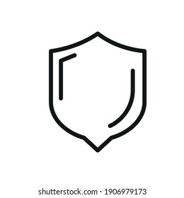 Outline Vector Icon Shield, Protect, Defense 