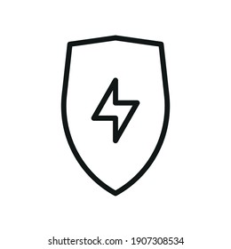 Outline Vector Icon Shield, Protect, Defense 