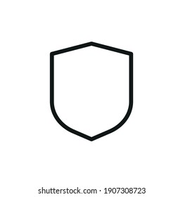 Outline Vector Icon Shield, Protect, Defense 