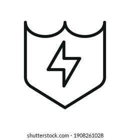 Outline Vector Icon Shield, Protect, Defense 