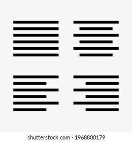 Outline vector icons for web and mobile. Text editor Icons on white background