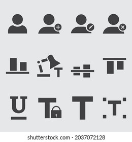 Contorno a iconos vectoriales para web y móvil. diseño vectorial de conjunto de iconos de aplicación