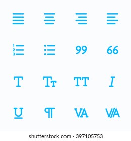 Outline Vector Icons For Web And Mobile. Text Editor Icons, 4 Pixel Stroke & 48x48 Resolution