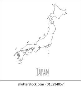 白地図 日本 のベクター画像素材 画像 ベクターアート Shutterstock