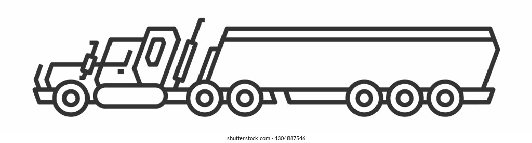 Outline vector trailer