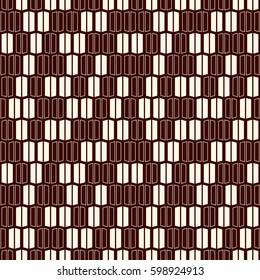 Outline vertical lines background. Minimalist wallpaper. Seamless surface pattern with geometric ornament. Stripes motif. Modern style digital paper for textile print, page fill. Vector art