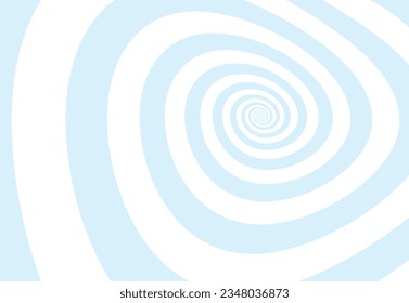 Outline vibrant black white paint drawn curvy infinite burst artist painting logo decor retro print style. Close up view modern bright red blue dizzy liquid fluid flow cycle pinwheel vertigo explosion